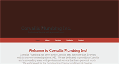 Desktop Screenshot of corvallisplumbinginc.com