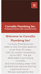 Mobile Screenshot of corvallisplumbinginc.com